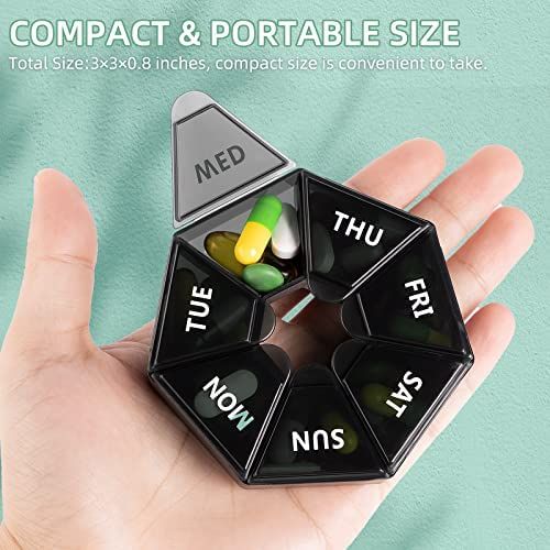 Pill Cases Plastic 7 Days Tablet Candy Box Portable Storage Tablet ...