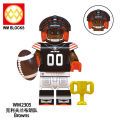 Kids toys Compatible with LEGO building blocks  Foreign Trade Goods WM6133 Assembled Toys   Philadelphia Eagles Football Series Minifigure Building Blocks Bag. 