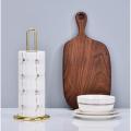Kitchen Tissue Roll Holder- Tissue Dispenser -Gold & Black Color – Tissue Stand Paper Towel Rack Kitchen Paper Roll Storage Holder Home Restaurant Dinner, Tissue Holder Customize by HB Steel Fixerr. 