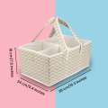 Baby Diaper Caddy Organizer and portable storage box can be used as foldable toy basket – Diaper Caddy Organizer for Changing Table and Car Organizer for Newborn Essentials. 