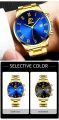 【DATA FROG Global MALL】Mens Gold Stainless Steel Watches Luxury Minimalist Quartz Wrist Watch Men Calendar Watch Watch Watch Homewer. 