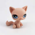 LPS pet shop toys Original animal PERSIAN YELLOW cat cute kitty with green eyes lovely anime toys for kids. 