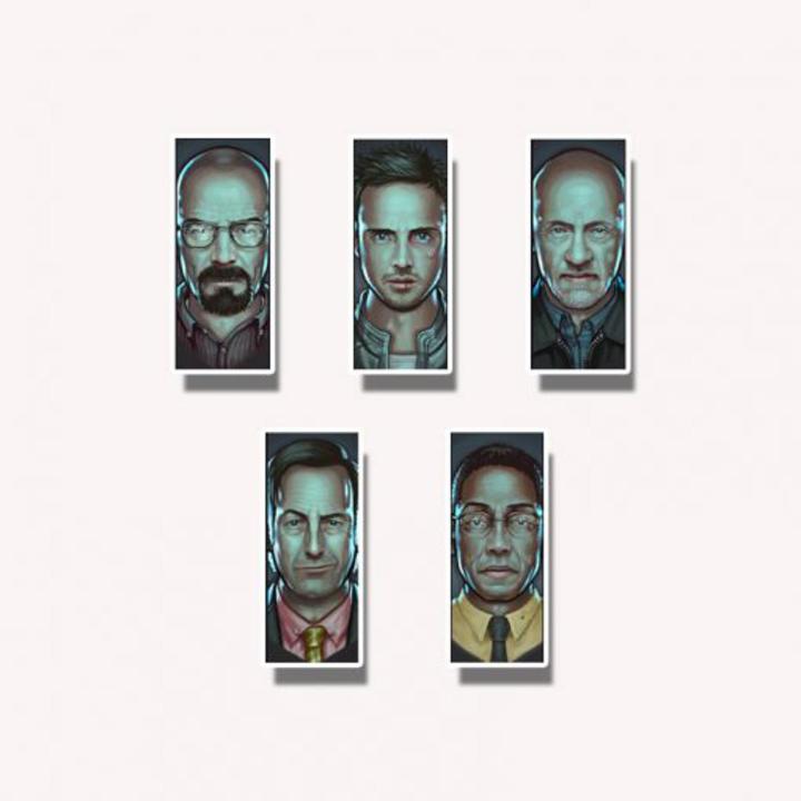 Breaking Bad Sticker Pack of 5/10/15/20/24 Stickers - Television Play Breaking Bad Stickers for Laptop  Funny Stickers for Laptops Computers Hydro Flasks Water Bottles