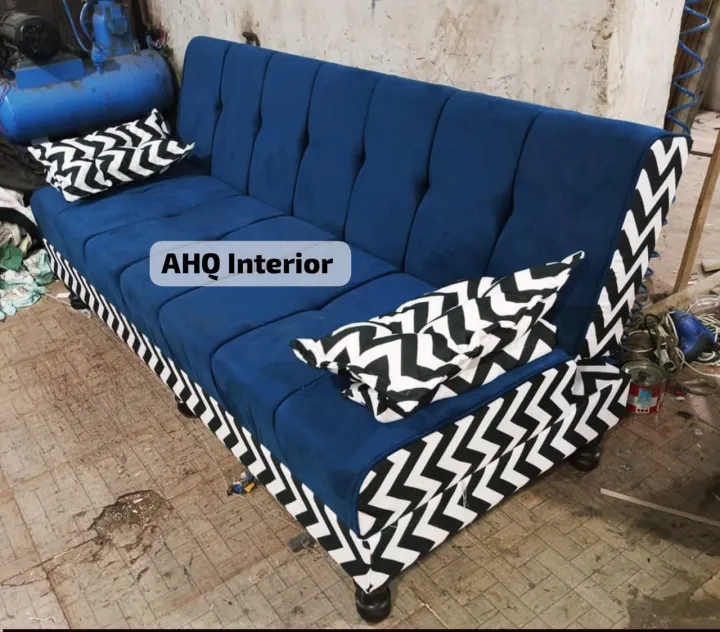 Costumize A.H.Q interior Sofa Com Bed unique style pure Imported Fabric ...