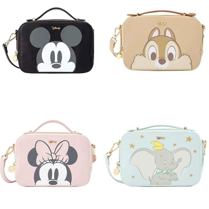 Disney Mickey Mouse Women Camera Bag Cartoon Cute Messenger Bag Shoulder Bag Fashion Mickey Small Handbag Square Bag