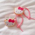 Cute pink Hello Kitty AirPods Case AirPods 1/2/3/Pro TPU Silicone AirPods Pro Case Drop-proof AirPods 3 Headphones Case AirPods Pro2 Case. 