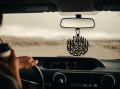 Stainless Steel Pendant Chain Car Hanging Car Rear Mirror. 