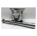 Stainless Steel Mortar & Pestle Spice Grinder Masala Crusher Grinding Chili's Mixing & Mincing Kitchen Lungri Hawan Dasta Size 1 To 10-Basic Kitchen Accessories. 