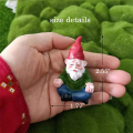 4Pcs Funny Garden Gnomes, Yoga Dwarf Garden Ornaments, Fairy Garden Gnome Accessories Miniature Decorations. 