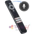 TCL Voice Remote Control RC902V FMR1 with Voice Feature – Compatible with TCL LCD / LED Smart TVs with Social Buttons – Long Voice Remote Black Color | Triple H – Please Match with Old Remote Before Placing Order. 