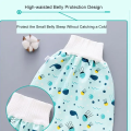 Waterproof Baby Diaper Skirt Washable Diaper Skirt Reusable Unisex High Waist Cotton Diaper Skirt. 