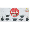 Domestic Jumbo Gift Pack Cookware Set 22pieces-Marble Coated-Random Color D161. 