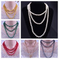 Women Necklace Eco-friendly Costume Jewelry Imitation Pearl Necklace. 