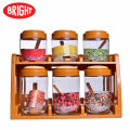 Bright Spice Line Decora 6 Jars Home Spice Rack Set - 1250ml. 