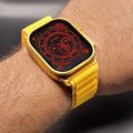 G9 Ultra Pro ( Golden Edition ) Smartwatch IP67 Water Resistant With 3 Straps. 