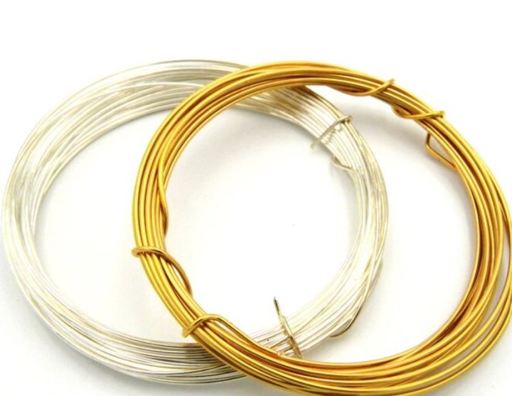 Pack of 20ft, Soft Wire, Golden / Silver, DIY Customize Art & Craft & Jewelry Things.