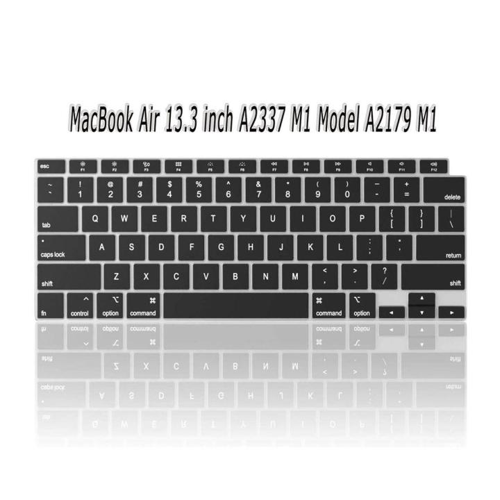 Keyboard Cover for MacBook Air 13 inch Model A2179 A2337 Apple_M1 Chip with Touch ID Transparency Keyboard Protective Skin, Ultra Thin MacBook Air Keyboard Cover - Laptop Keyboard Cover - Laptop Keyboard Protector