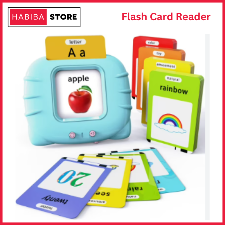 Talking Flash Card for Kids Early Education 112 Card, 224 Words Early Learning Device Educational Toddlers Toys Reading Machinee Gift for Kids Ages 2-6