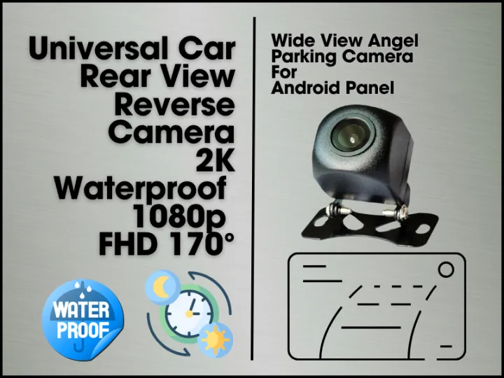 Universal Car Rear View | Reverse Camera | 2K Waterproof 1080p | FHD ...