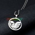 Genshin Impact Fatui Harbingers Totem Theme Doctor Dottore Cosplay Titanium Steel Necklace Pendant Choker 60cm Chain Accessories. 