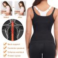 SLIM FIT WOMEN BODY SHAPER FOR LADIES  WAIST TRAINER PUSH UP VEST TUMMY BELLY GIRDLE WOMEN BODY SHAPER WAIST CINCHER CORSET ZIPPER VEST SHAPEWEAR- WOMEN BODY SHAPER FOR LADIES SLIMMING BELT FOR CHUBBY GIRLS- BLACK BLUE AND PURPLE - M L XL XXL. 