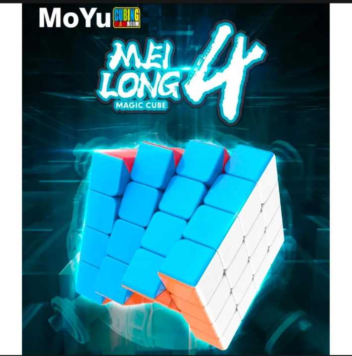 4x4 Qiyi Original Rubik Cube Stickerless and Bright - 4 by 4 Best Quality Speed Cube - Large Magic Cube 4x4x4 - Fast Speed Puzzle Toys