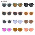 New Cute Cartoon Bear Sun Glasses Kids Round Sunglasses Boys Girls Vintage Sun Glasses Trendy Goggles Eyewear Children Fashion. 