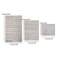 CHK 3mm Alphabet Letters Numbers Chunky Glitter Epoxy Resin Decorative Stickers. 