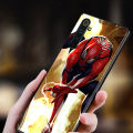 superhero black spiderman For OPPO Reno 6 5 4 Lite 3 Pro SE A 10X Zoom 2 Z F ACE 5G Silicone black soft Phone Case. 