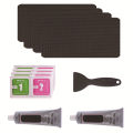 MeterMall Trampoline Patch Repair Kit Replacement Rectangular Repair Patches Repair Trampoline Mat For Fixing Most Types Of Holes. 
