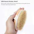 Dry Brushing Brush Set of 2, Dry Skin Exfoliating Brush, Handle Back Scrubber for Shower, Dry Brush for Cellulite. 