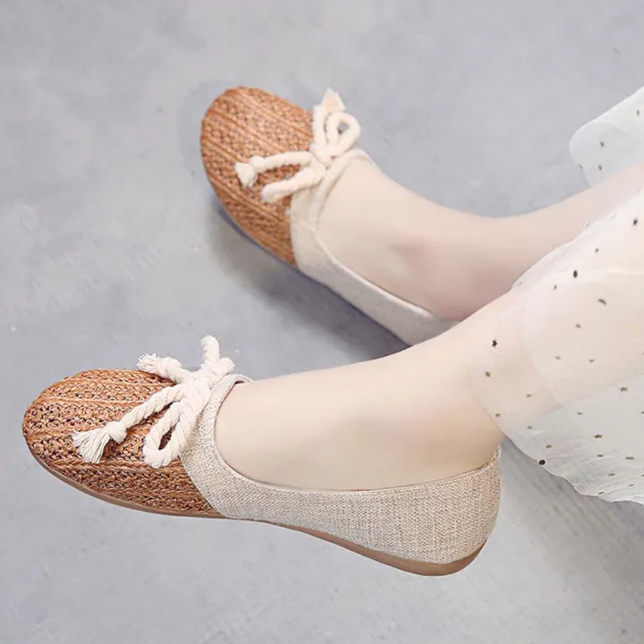 Women's%20Ladies%20Fashion%20Knit%20Cane%20Hollow%20Out%20Flat%20Loafers%20Casual%20Shoes%20-%20Image%204