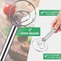 Simple Practical Dough Whisk Stainless Steel Handmade Mixer Double Coil Eggs Beater Mixer Tool Kitchen Baking Accessories. 