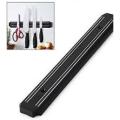 Black Magnetic Knife Holder Rack Kitchen Wall Mounted Magnet Bar - 38cm. 