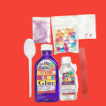 DIY Rainbow Crystal Purple Slime Making Kit for Kids – Complete Slime Craft Set with Purple Slime Glue, Activator, Glitter Powder, Water Beads, Mixing Spoon, Craft Stick & Googly Eyes – Safe & Non-Toxic Toy for Creative Fun. 
