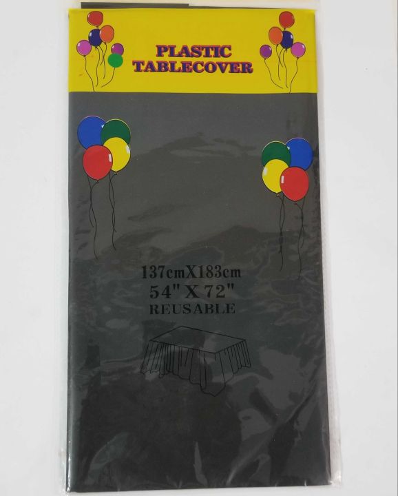 BLACK TABLE COVER ( 54 INCH X 72 INCH )