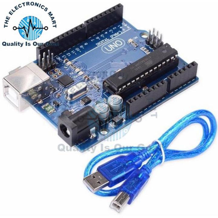 Arduino Uno R3 Dip Development Board With USB Cable In Pakistan