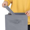Foldable Storage Cube Organizer Basket Bin Storage Boxes Storage Container with Handles for Travel Moving Toy Storage Box. 