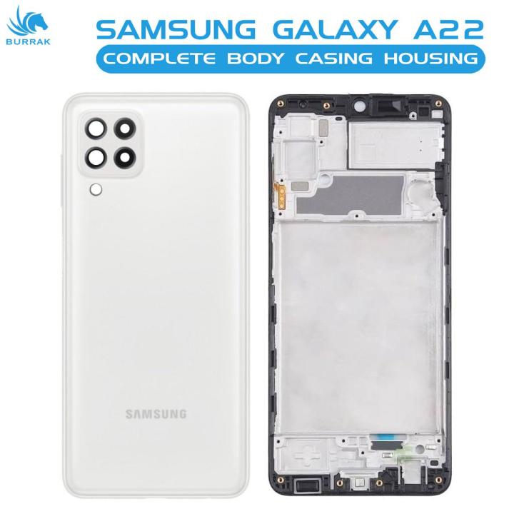 Samsung Galaxy A22 Rear Complete Body Casing Housing Replacement For Samsung Galaxy A22 - White