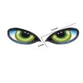 1 【HOT】 Car Creative Reflective Car Stickers Rearview Mirror Eyes Funny Stickers 3D Scratches To Block Cartoon Decorative Accessories. 