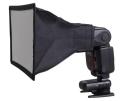 Universal Camera Flash Diffuser Speedlight Softbox Kit, Portable Small Soft Box for Canon Nikon 20x15cm Rectangular Softbox. 