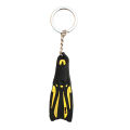 Swim Fin Keychain Keyring for Car Key Ring Handbag Tote Bag Wallet Pendant - Choice of Color. 