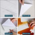 2 ft * 3 ft PVC Waterproof Marble Table top Kitchen Countertop Sticker Desktop Stickers Bathroom Table Kitchen Adhesive Sticker for Wallpapers Living Room Furniture Decor Anti Oil and Heat Resistant Wallpaper. 