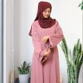 Bright Pink Maxi Abaya. 