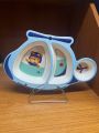 Cartoon Tableware for Children Anti-shock Plates Dinnerware Kids Dishes and Plates Children Dinner Divider  Plates. 