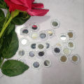 12 pcs handmade karoshiya round mirror work for dress/mirror work for dupata/ mirror work for shirt/ mirror work for trouser. 