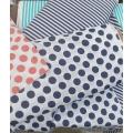 polka dot fabric unstitched shirt with striped trouser cotton 2 pc set. 