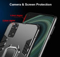 iCaseCover for Xiaomi Redmi Note 11 4G Hard Case Shockproof Car Magnetic Stand Holder Back Cover. 