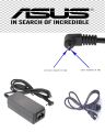 40W LAPTOP Charger For Eee Pc 1001P 1001Px 1005 1005Ha 1005Hab 1005Pe 1008P 1015P With Power Cord. 
