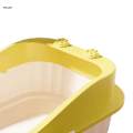 Cat Litter Box Kitty Litter Pan High Sided Splashproof Cat Sand Box Easy to Clean Low Profile Cat Litter Tray Kitten Litter Boxes Low Entry. 